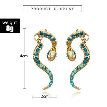 Snake Earrings Retro Personality Stud Earrings-Jewearrings