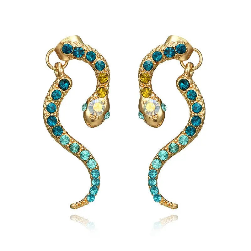 Snake Earrings Retro Personality Stud Earrings-Jewearrings