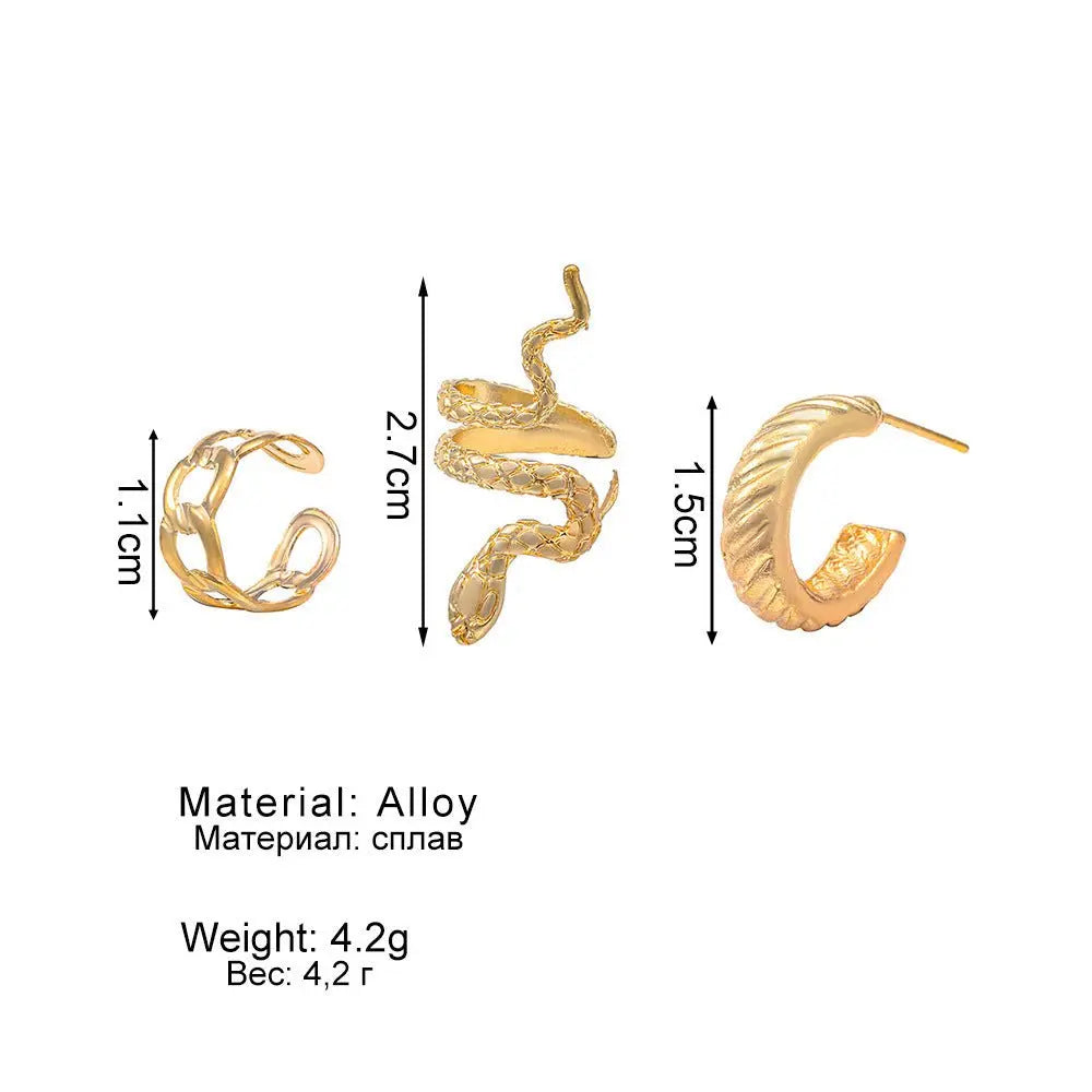 Snake Earrings Retro Snake Suit Earrings-Jewearrings