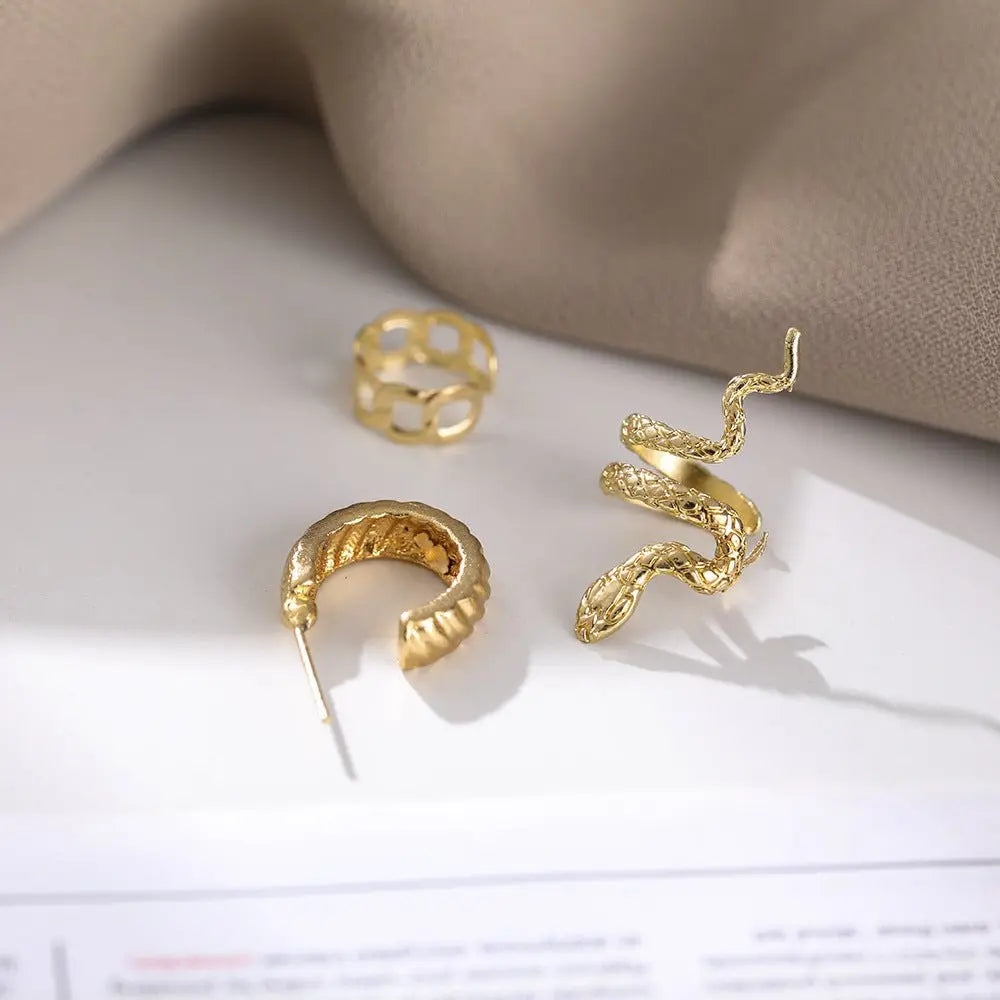 Snake Earrings Retro Snake Suit Earrings-Jewearrings