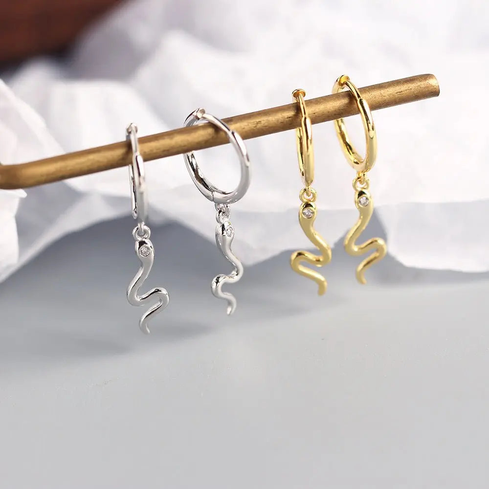 Snake Earrings Simple Fashion Earrings-Jewearrings