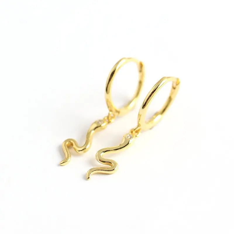 Snake Earrings Simple Fashion Earrings-Jewearrings