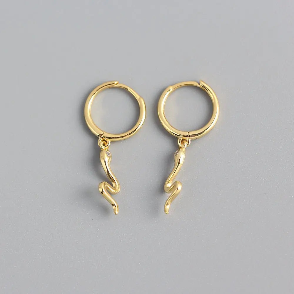 Snake Earrings Simple Fashion Earrings-Jewearrings