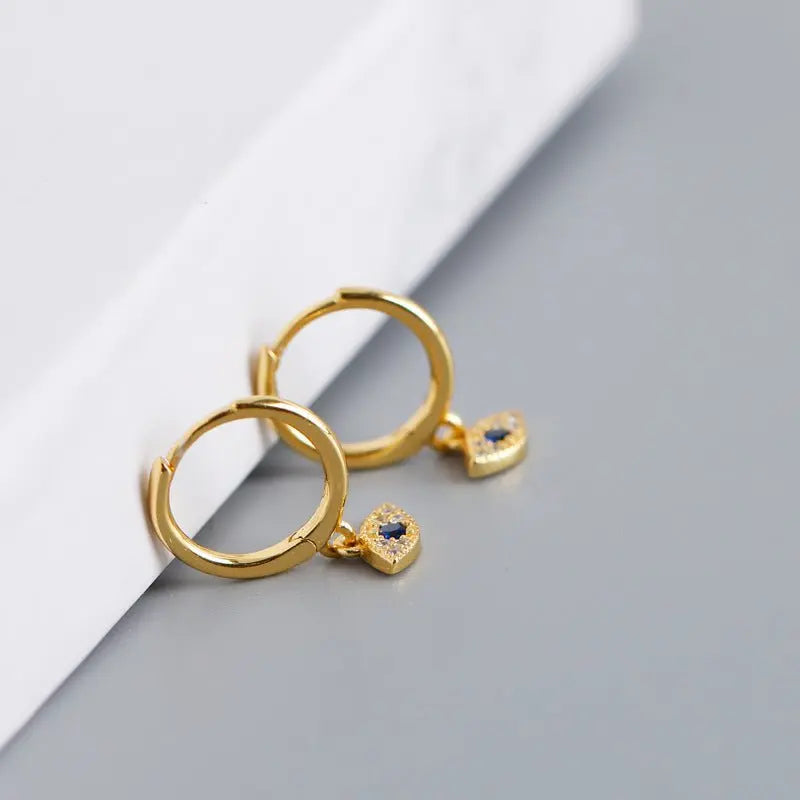 Snake Earrings - Sterling Silver Stud Earrings-Jewearrings