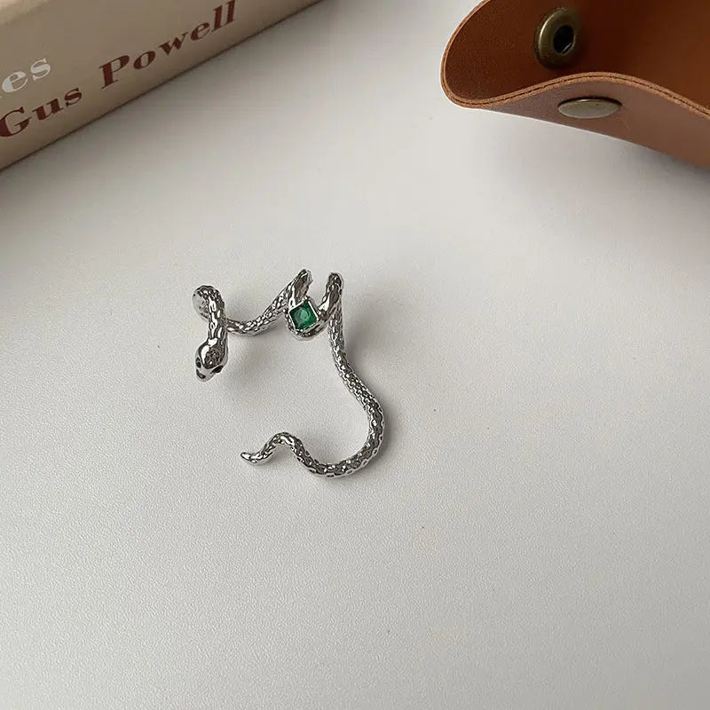 Snake Earrings Super Zircon Stud Earrings-Jewearrings