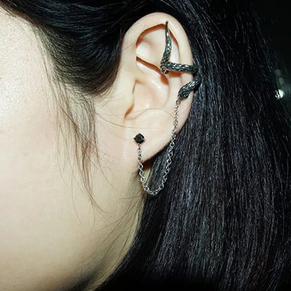 Snake Long Earrings | Punk Style-Jewearrings