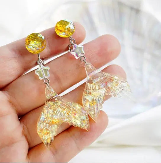 Sparkle Disco Ball Earrings for Girls-Jewearrings