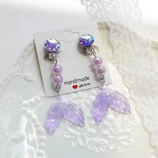 Sparkle Disco Ball Earrings for Girls-Jewearrings