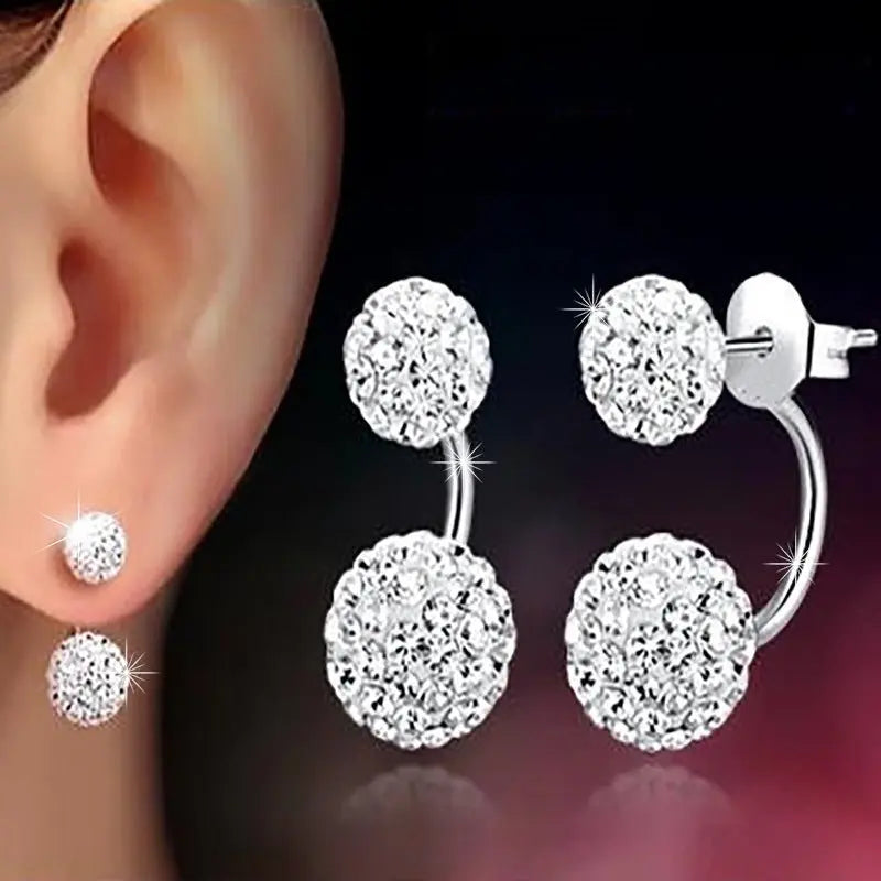 Sparkle in Style with Disco Ball Earrings-Jewearrings