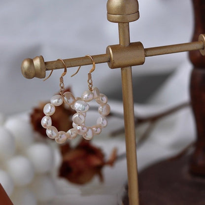 Special-shaped Strong Light Baroque Fresh Water Pearl Earrings-Jewearrings