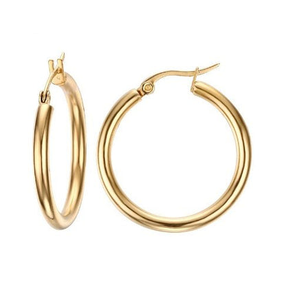 Stainless steel exaggerated big earrings-Jewearrings