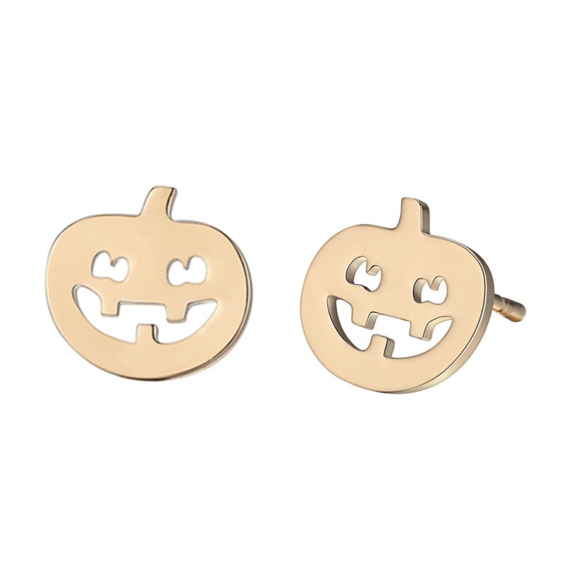 Stainless Steel Jewelry Earrings Female Pumpkin Earrings-Jewearrings