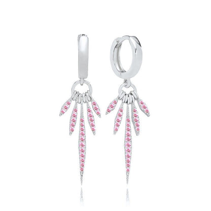 Sterling Silver Needle Light Luxury High-grade Sense Full Diamond Earrings-Jewearrings