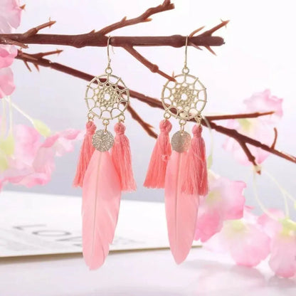 Stunning Feather Earrings for Women - Bohemian Style-Jewearrings