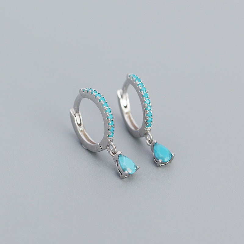 Stylish Sterling Silver Diamond Earrings-Jewearrings