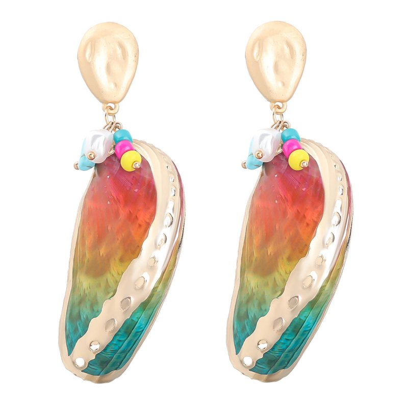 Summer Ocean Beach Wind Shell Earrings Feminine Retro-Jewearrings