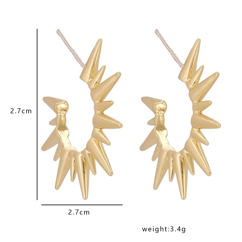 Sun Flower Stud Earrings Baroque Palace Earrings-Jewearrings