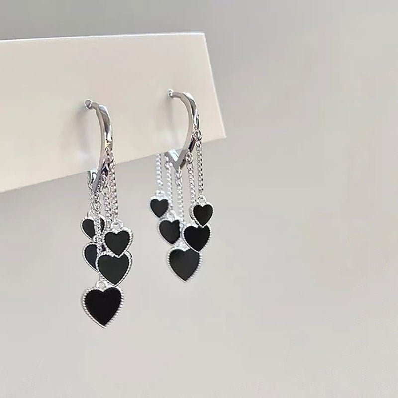 Super Sparkling Blue Full Diamond Heart Earrings-Jewearrings