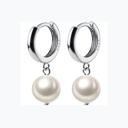 Sweet Shell Beads Synthetic Pearl Earrings Short Earrings-Jewearrings