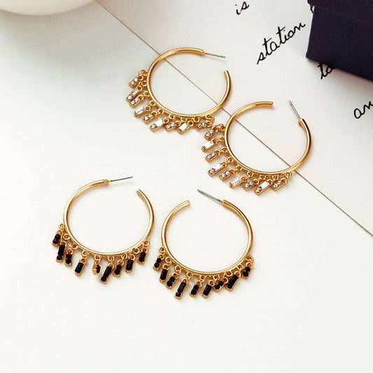 Tassel Fashion Popular Gold-plated Diamond Earrings Vintage Earrings-Jewearrings