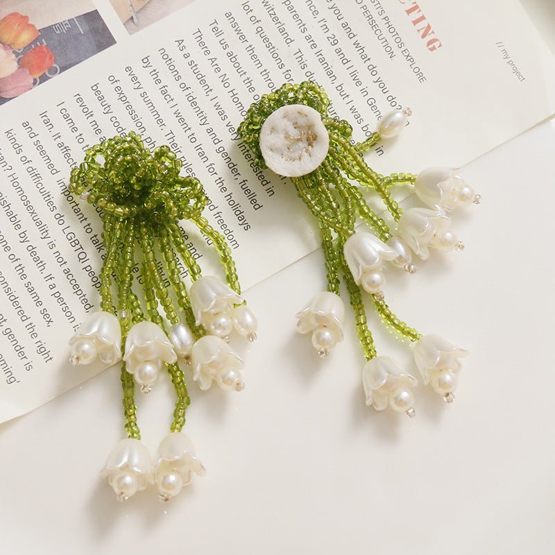 Tassel Flower Earrings Diy Acrylic-Jewearrings