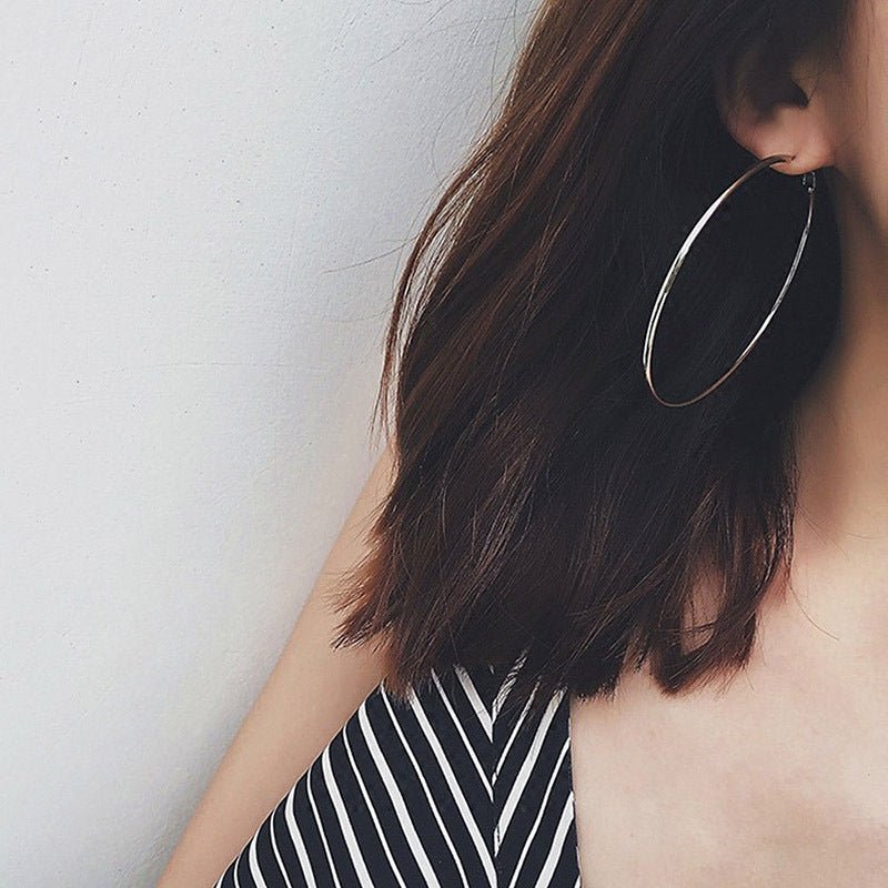 Temperament Big Circle Earrings Hot Sale New Simple Geometric-Jewearrings