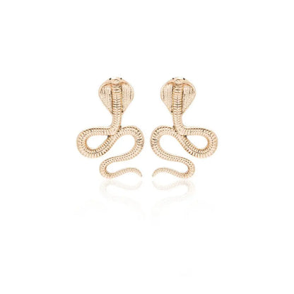 Temperament Snake Earrings - Metal Material-Jewearrings