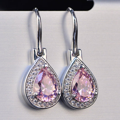 The New Drop-shaped Zircon Diamond Earrings Are Versatile-Jewearrings