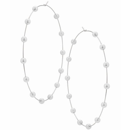 The New Pearl Big Circle Earrings Are Exaggerated-Jewearrings