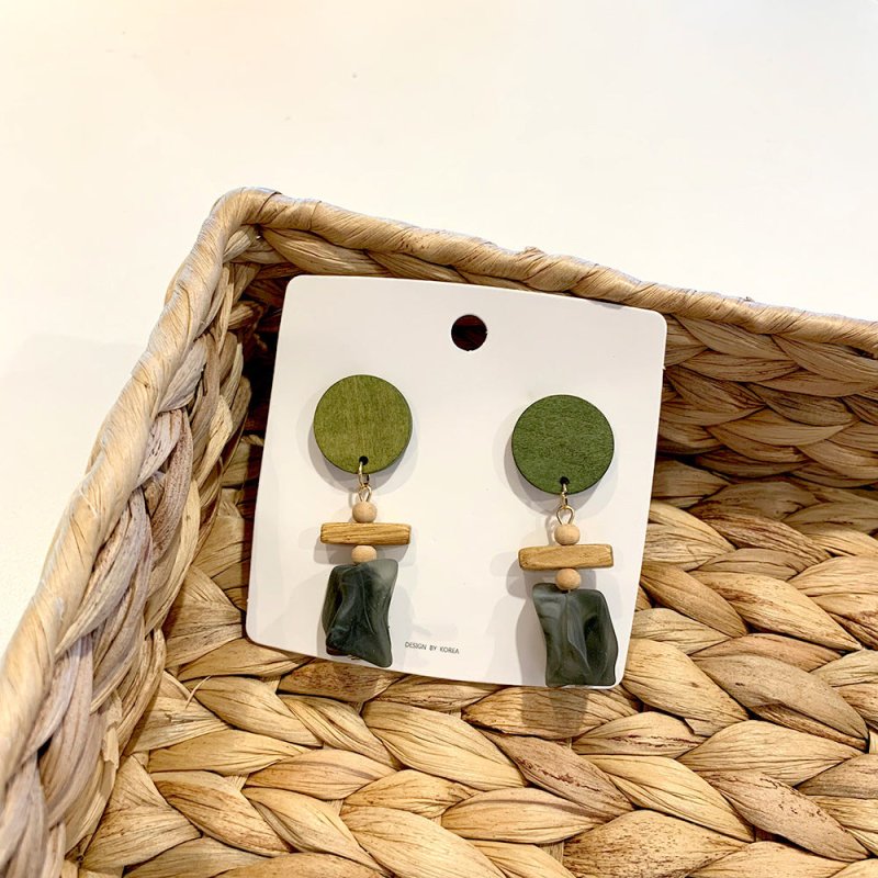 Thin Face Geometric Acrylic Earrings-Jewearrings