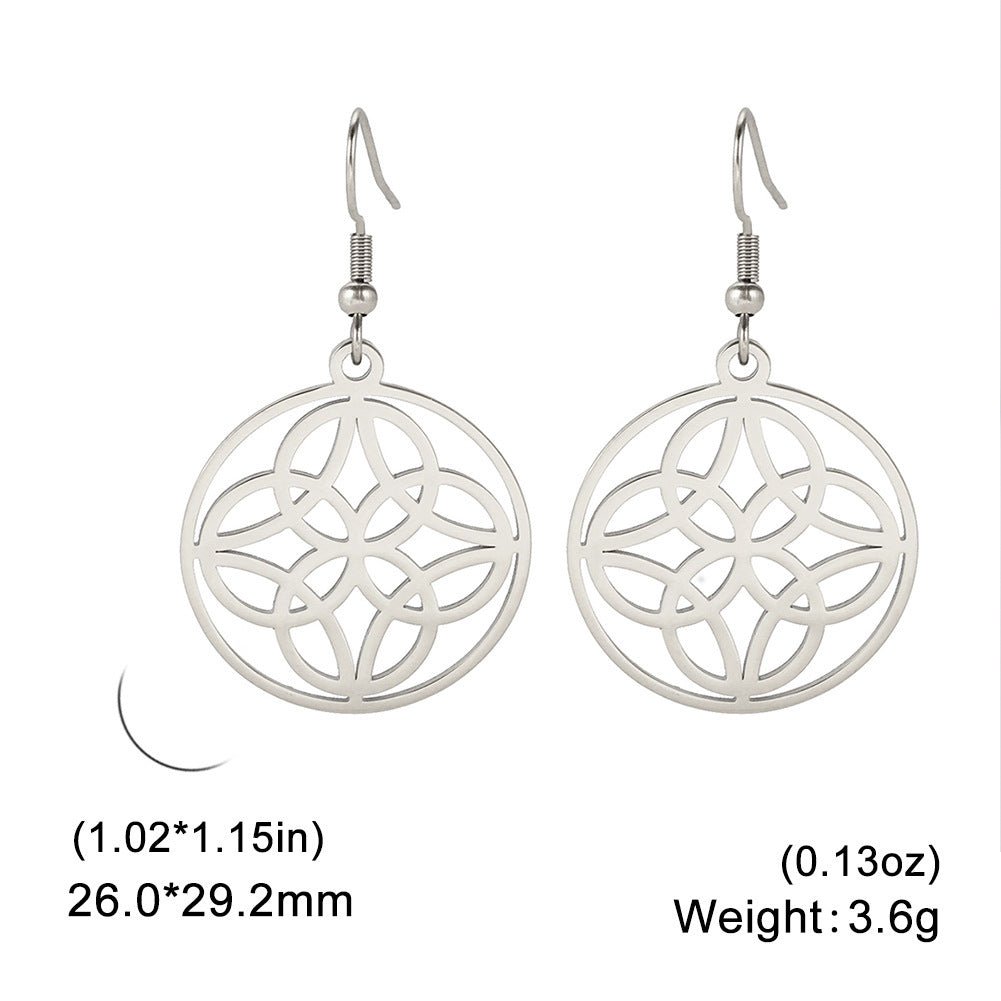 Titanium Earrings - 18k Colorless Earrings-Jewearrings