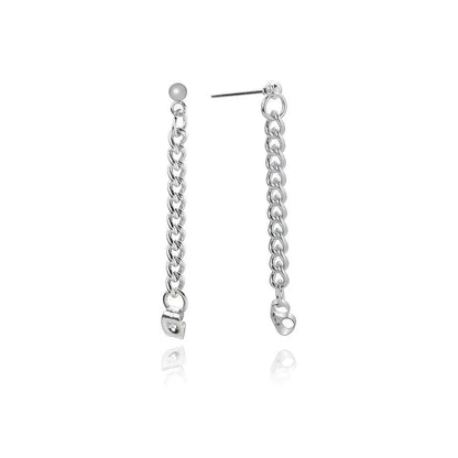 Titanium Earrings Back Hanging Chain-Jewearrings