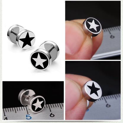 Titanium Earrings Barbell Studs-Jewearrings