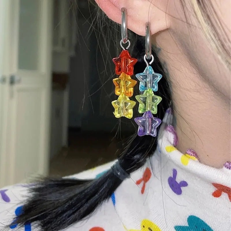 Titanium Earrings Beaded Earrings-Jewearrings