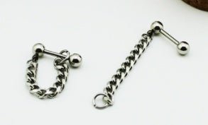 Titanium Earrings - Chain Earrings-Jewearrings