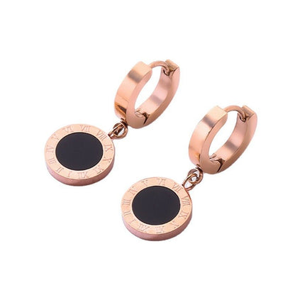 Titanium Earrings Creative Rose Gold Earrings Jewelry-Jewearrings