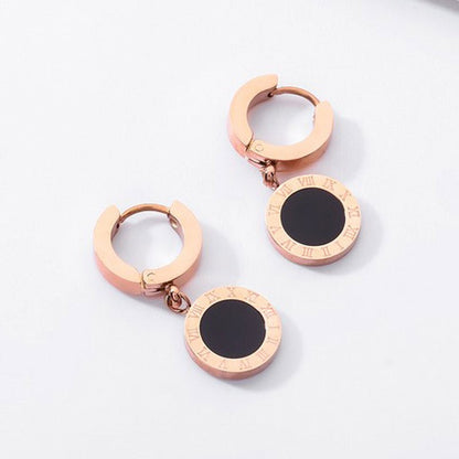 Titanium Earrings Creative Rose Gold Earrings Jewelry-Jewearrings