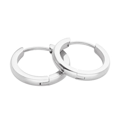 Titanium Earrings Curved Double-sided Earrings-Jewearrings