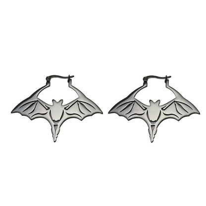 Titanium Earrings Cut Bat-Jewearrings