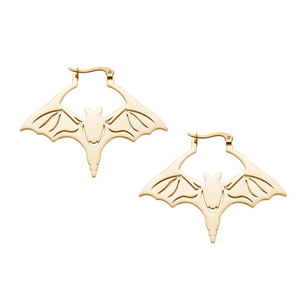 Titanium Earrings Cut Bat-Jewearrings