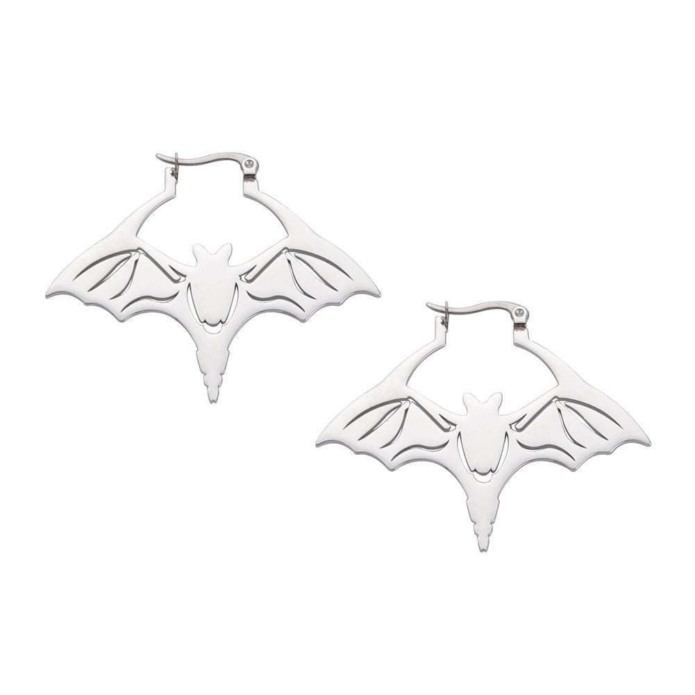 Titanium Earrings Cut Bat-Jewearrings