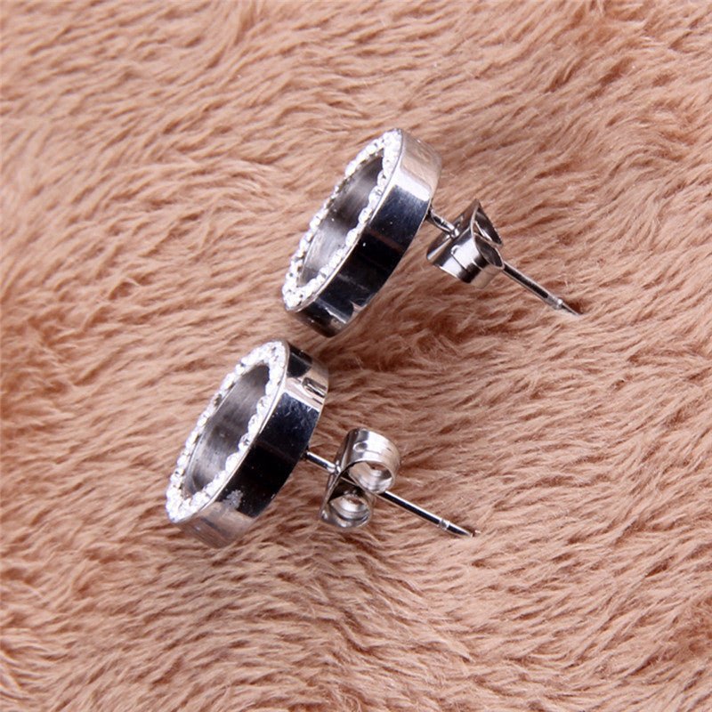 Titanium Earrings - Diamond Earrings-Jewearrings