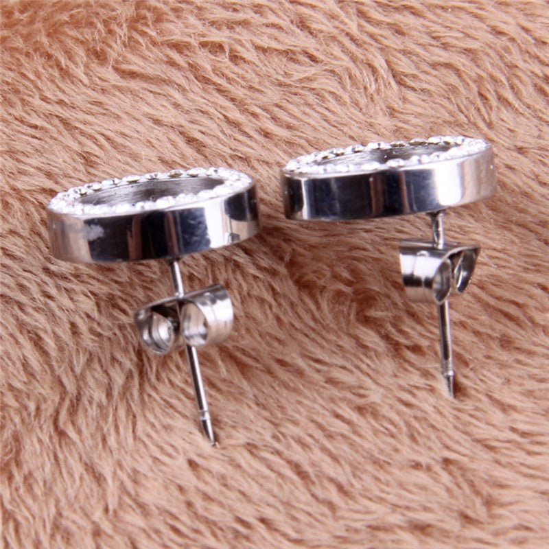 Titanium Earrings - Diamond Earrings-Jewearrings