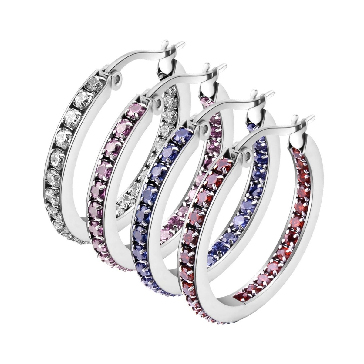 Titanium Earrings Diamond Quality-Jewearrings