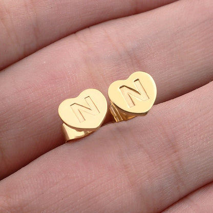 Titanium Earrings English Letter-Jewearrings