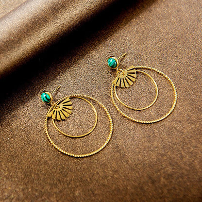 Titanium Earrings Exaggerated Big Hoop Earrings-Jewearrings