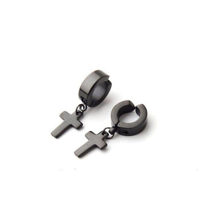 Titanium Earrings - Fashion Cross Style-Jewearrings