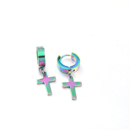 Titanium Earrings - Fashion Cross Style-Jewearrings