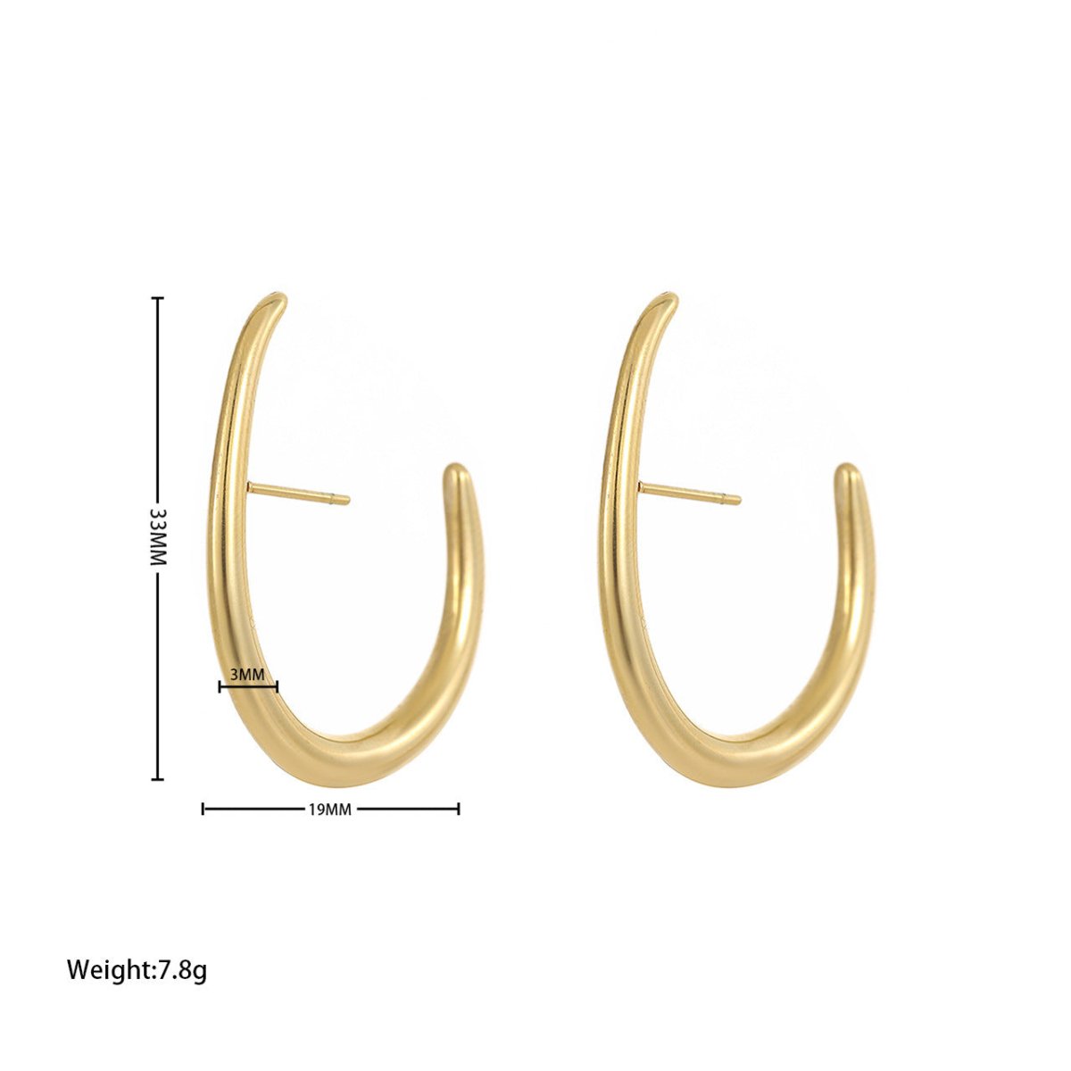 Titanium Earrings Fashionable Personality-Jewearrings