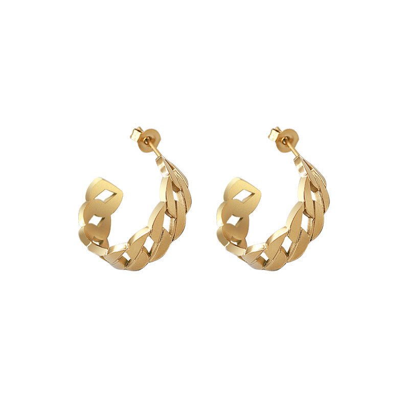 Titanium Earrings Female Ins Jewelry Earrings-Jewearrings